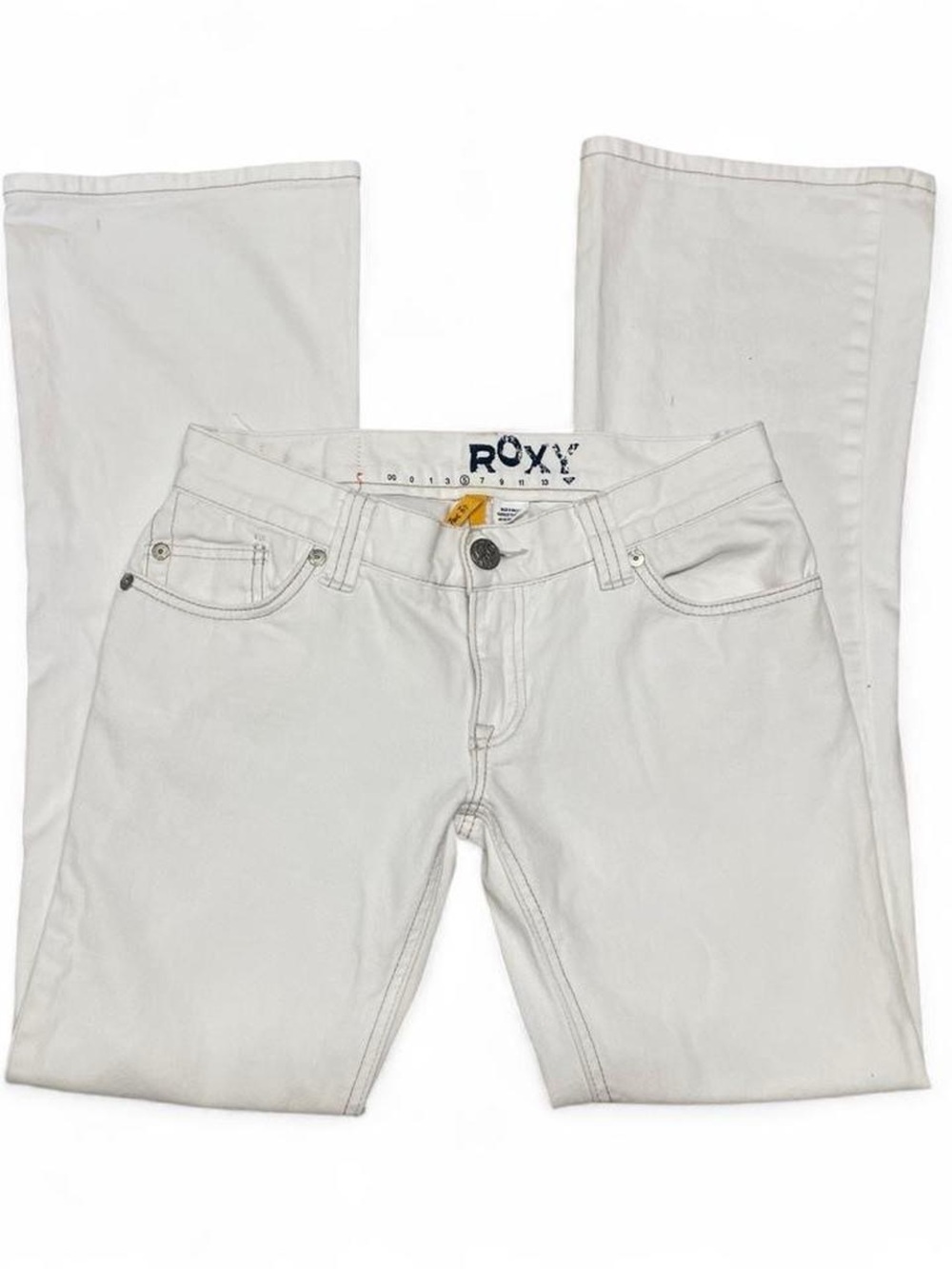 Y2K Roxy White Ultra Low-Rise Jeans
